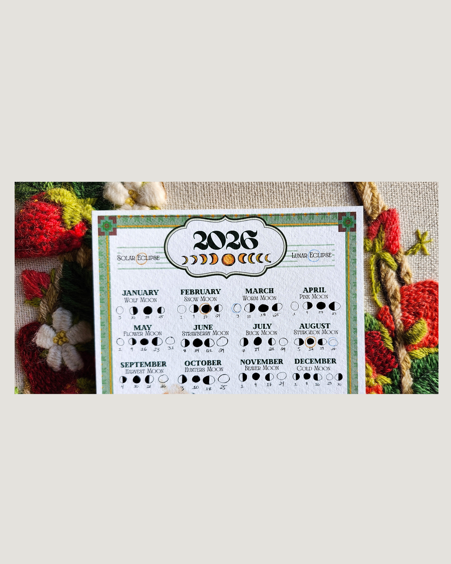 The 2026 Alternative Folk Moon Calendar